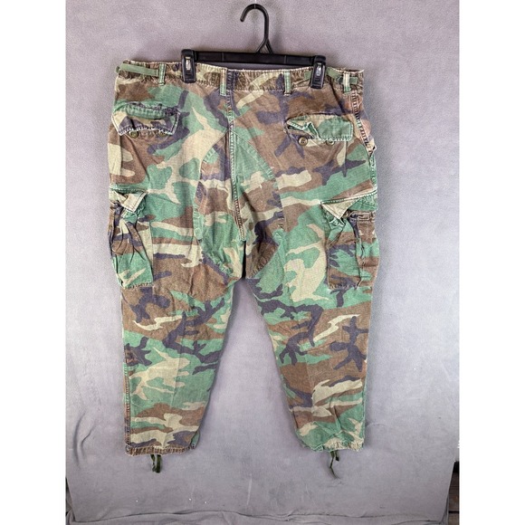 VTG Propper Men's Cargo Pants Camo Army XL 40x31 Tactical Fatigue Military 80s - Picture 8 of 14